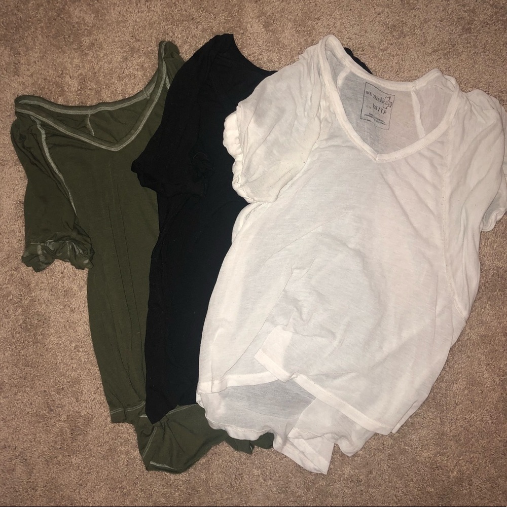 3 Free People t-shirts